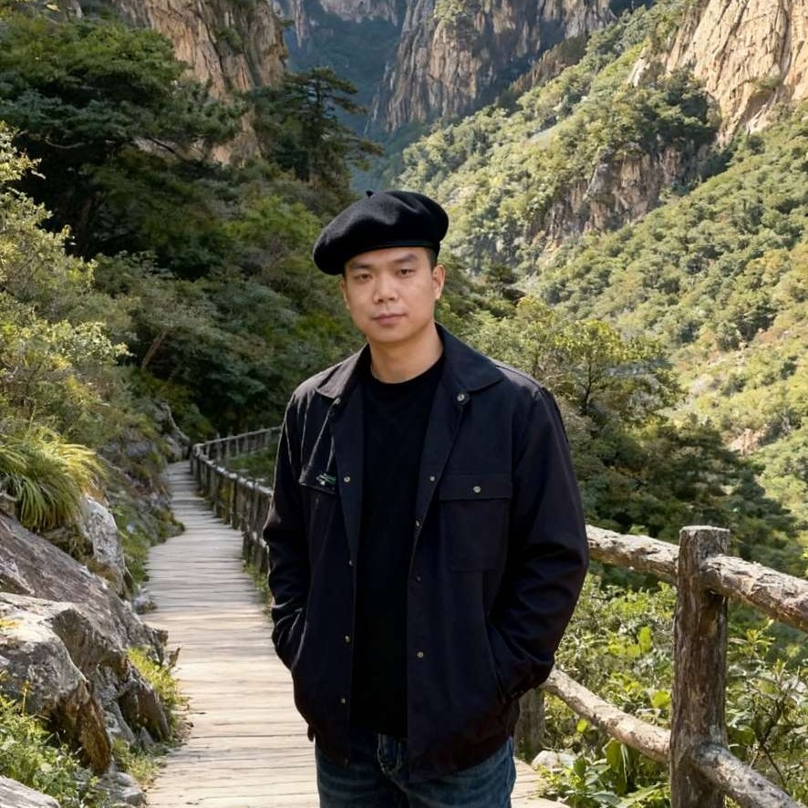 仰望星空的照片