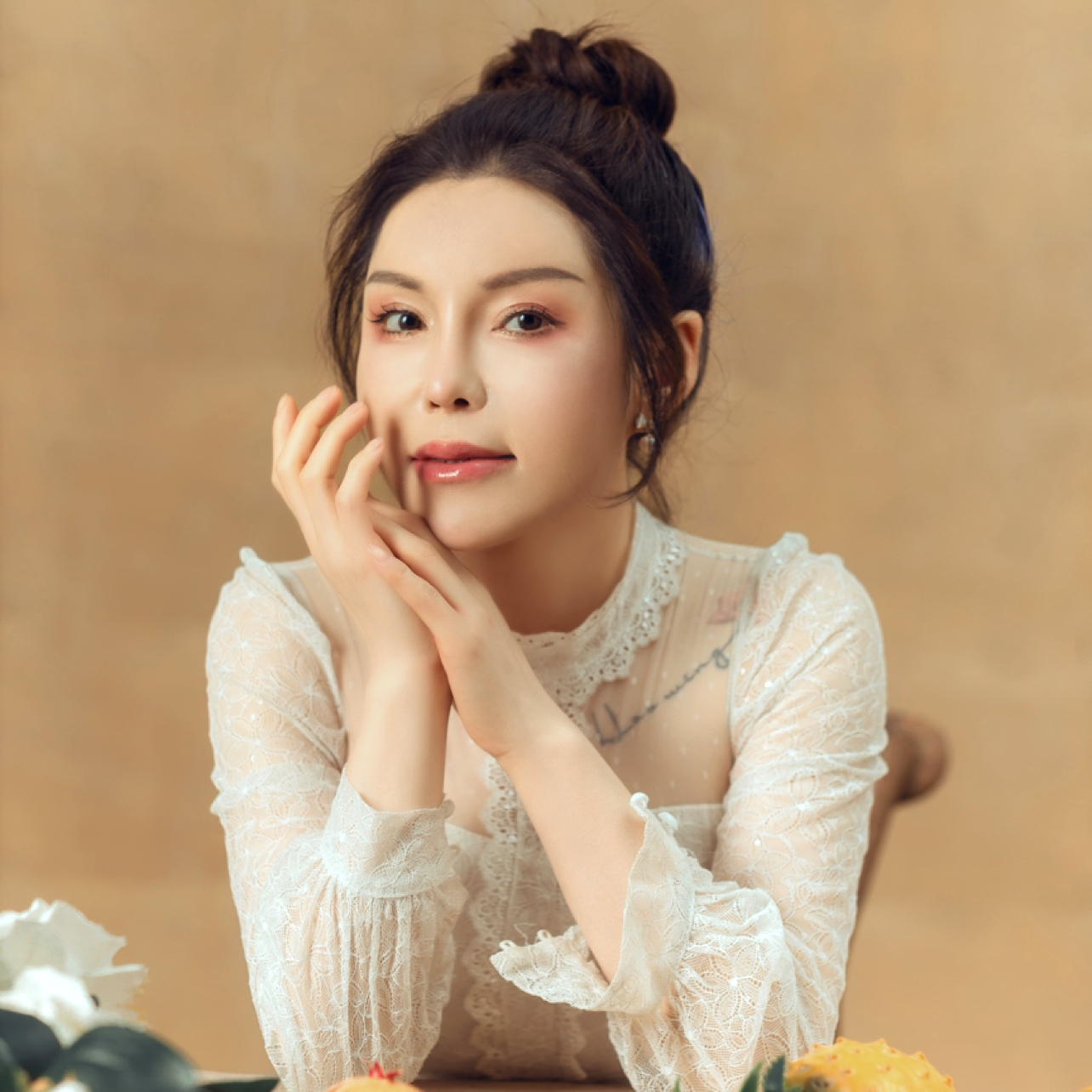 哈利法塔之夜的照片