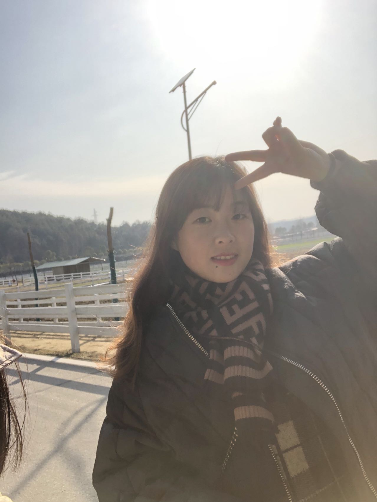 小桔灯下的照片